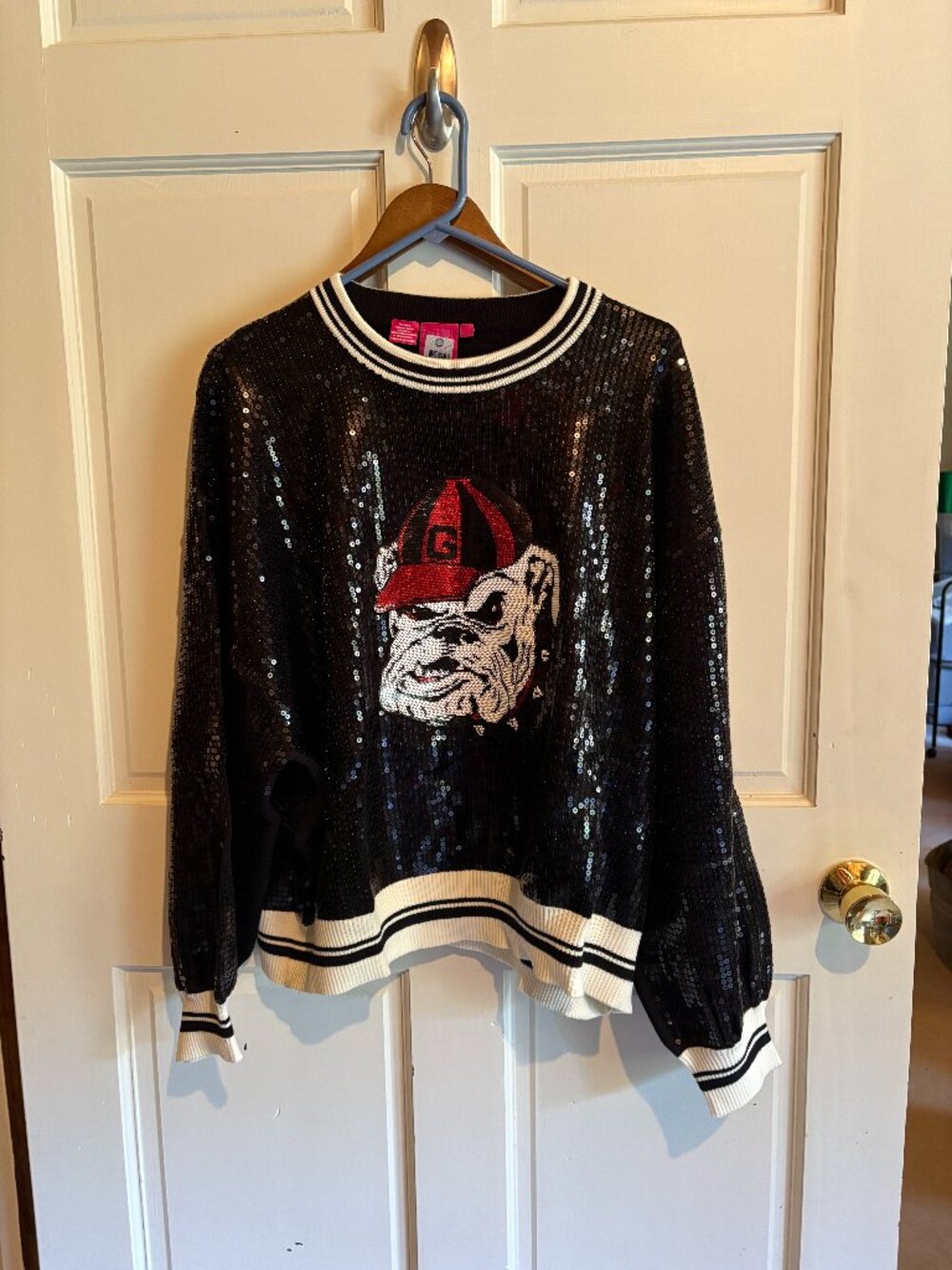 NWOT Queen of Sparkles UGA Sweater Size L